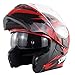 Produktbild Motorcycle Full Face Helmet Dual Visors Lightweight ABS Air Vent Face Helmet Flip up Dual Visor Sun ShieldMotorbike Adult Touring Sports