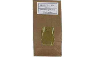 SERGE D'ESTEL PARIS Henné Rouge Ardent 1kg Coloration Végétale Reflets Acajou Coloration aux Plantes Sublimant les Cheveux de Magnifiques Reflets Acajou