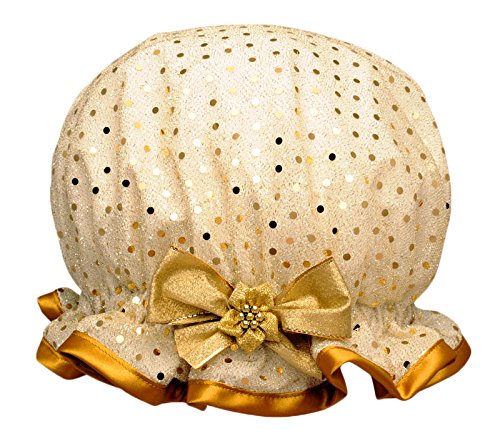 Spangle Gold Shower Cap