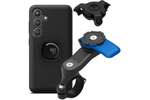 Quad Lock Kierownica Motocyklowa Uchwyt Telefonu Zestaw z Amortyzatorem Drgań i Galaxy S24 MAG Etui