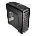 Produktbild AeroCool GTA - PC-Gaming-Box (Semitower, ATX, Klares Fenster, 7 Erweiterungssteckplätze, abnehmbares Oberes Gitter, inkl. 12 cm LED-Front- und Hecklüfter, USB 3.0/2.0), Farbe schwarz/rot