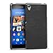 Produktbild Sony Xperia Z2 Silikon Hülle, Conie Mobile Brushed Case Schlanke Schutzhülle TPU Handyhülle Backcover Rückschale in Schwarz