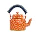 eCraftIndia Handpainted Decorative Traditional Tea Kettle - 102 Orange Color RS.1499.00