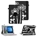Produktbild NAUC Tablet Schutzhülle für Tolino Tab 7 aus Kunstleder Hülle Tasche Standfunktion 360° Drehbar Motiven Cover Universal Case, Farben:Motiv 8