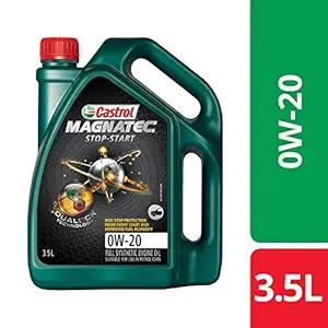 Castrol MAGNATEC STOP-START 0W-20 Full Synthetic Engine Oil for Petrol Cars (3.5L)