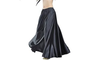 Jupe de danse orientale Calcifer en satin - Parfaite pour la danse du ventre - Pour danseuses professionnelles