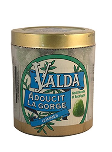 Valda Gommes avec Sucres Menthe et Eucalyptus 160g