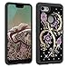 Produktbild Beeren-Zubehör Google Pixel 3 Hülle, Pixel 3 Hülle, luxuriöse Glitzer-Schutzhülle mit Nieten aus Strasssteinen, Hybrid-Schutzhülle für Google Pixel 3 Pixel 3 XL Floral Purple Flower