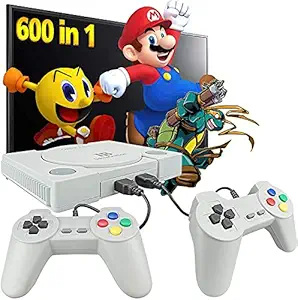 PSS Retro Game Console, Built in 648 Games, Classic Video Game Console, with 2 Classic Controllers, HDMI Output Plug and Play 8BIT/16BIT Games Console, Ideal Gift for Kids, Adult