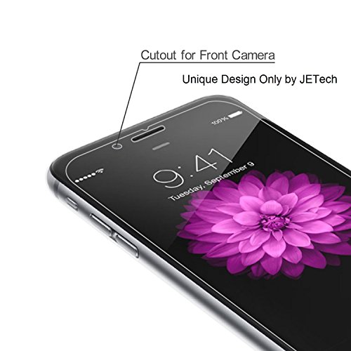JETech Protector de Pantalla para iPhone 6s y iPhone 6, Vidrio Templado, 2 Unidades