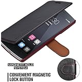 OnePlus One Case - Mulbess PU Leather Flip Case Cover for OnePlus One Wallet Black