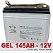 Produktbild GEL Batterie 145Ah - 12V Akku Solarbatterie Mover Traktions Boot Wohnmobil Batterie Versorgungsbatterie