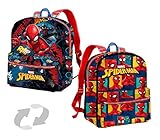 Mochila reversible 2 en 1 Karactermania Spiderman Smash Mochila Infantil, 31 cm, Azul