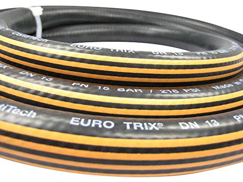 Profi-Wasserschlauch EURO TRIX, Meterware: 1m bis 40m am Stück, in 3 Abmessungen von 13mm (1/2′), 19mm (3/4′) und 25mm (1′) für Handwerk und Industrie, Schlauchabmessung:19mm (3/4 Zoll) - 4