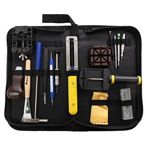 [Upgrated Version]Baban Uhrmacherwerkzeug 29pcs Uhrenwerkzeug Set Werkzeugsets Uhr Werkzeug in Schwarze Tasch Watch Tools Professionelle Reparatur