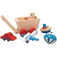 Goki 2040697 - Mobilier Chambre Enfant Pour Maison De Poupée - Accessoire Bois Hêtre Pour Poupées 12 Cm