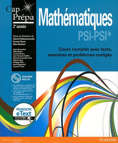 Télécharger Mathématiques PSI-PSI* (Inclus eText) Gratuit