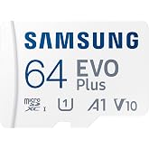 Samsung EVO Plus microSDXC Hafıza Kartı 64 GB, 160 MB/s, U1, V10, A1, &lrm;MB-MC64SA/APC (2024 Serisi)
