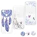 Produktbild Huawei P Smart Handyhülle, 3X TPU Gemalt Hülle Case Schale Schutzhülle handytasche Stoßdämpfung Cover, Windspiel + Bicycle Tower + Schmetterlinge