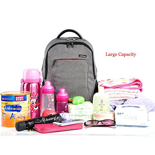 Yuhan Oxford-Wickeltasche, Windel-Rucksack, Isoliertasche, passend für Kinderwagen - 5