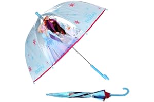 mybagstory - Parapluie pour enfant – La Reine des Neiges - Bleu - Maternelle - Vacances - Parapluie Fille - 73 cm - Idée Cadeau - Léger - Compact - Ouverture Manuelle – Résistant - Anti-pincement