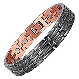 BioMag Copper Bracelet for Men Magnetic Bracelet,Copper Wristband with Ultra Strength Magnets,8.5inches Adjustable with Tools