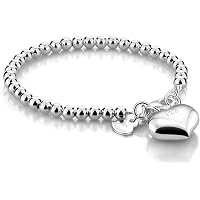 Bracciale NKlaus In Argento Sterling 925 – Catena A Palline Variazione – Lunghezza 20 Cm