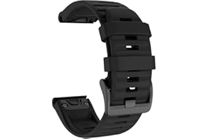 Gransho - Bandas de reloj de silicona compatibles con Garmin Fenix 6X Pro/Fenix 6X zafiro, Fenix 3 / Fenix 5X Plus/5X zafiro – Liberación rápida – Elige color – Reloj correas