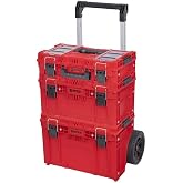 Qbrick System PRIME SET 1 RED Ultra HD Tekerlekli Takım &Ccedil;antası Seti 3'l&uuml; | Polonya &Uuml;retimi, IP66 Su ve Toz Ge&ccedil;irmez, 76.5 L 