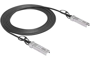 QSFPTEK 10 GB/s SFP+ DAC Cable 3m, 10GBASE-CU Cable Twinax de Cobre conexión Directa pasiva Direct Attach Copper Cable Compatible con Cisco SFP-H10GB-CU3M, Ubiquiti, D-Link, Netgear, Mikrotik