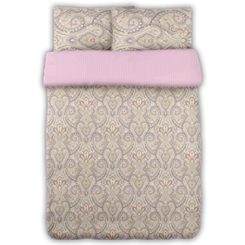 Sasa Craze Imprimé Cachemire Housse de Couette Définit Inc. Taie d'oreiller, 48% Coton, 52% Polyester, Double