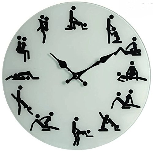 Bada Bing Kamasutra Erotik Uhr Sexstellungen Wanduhr Glas Positionen Love Sex
