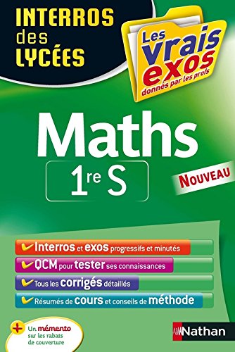 Download Interros des Lycées Maths 1re S