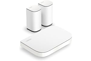 Linksys Velop Micro 6 Dual Band Mesh WiFi System - WiFi 6 Router with up to 3Gbps Speed, Covers 465 sqm, Supports 150+ Devices - Replaces Internet Router & Extender, 3-Pack