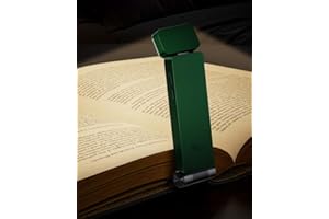 86lux Luce per libro, luci da lettura ricaricabili per libri a letto, lampada a LED ultraleggera con clip per segnalibro con 4 colori ambrati e oscuramento continuo per lettura notturna per gli amanti