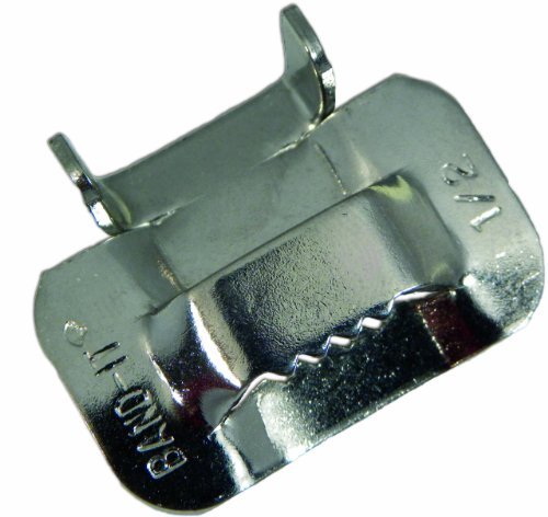 BAND-IT C25499 201, 301 Stainless Steel Lokt Buckle-Ear, 1/2 ", lunghezza superiore, per 100 Box by BAND-IT (English Manual)