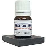 Kit Testeur Or Et Argent - Réactifs Pour 9K, 14K, 18K + Pierre De Touche - Marque Technoflux