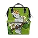 Produktbild bennigiry Kakadu Papagei Wickeltasche Rucksack groß Kapazität Reise Back Pack Wickeltaschen Organizer Multifunktions-Baby Staubbeutel für Mama