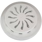 Orret Home Ayarlı Doğalgaz Cam Menfezi Beyaz &Oslash;18cm - A&ccedil;-Kapa Ayarlanabilir Soğuk Hava Engelleyen Cam Menfezi - Şeffaf Panel H