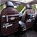 Produktbild Auto Organizer Rücksitz Schutz Rückenlehnenschutz Tasche Sitz Zurück Lagerung Verstauen Aufräumen Mit Hängenden Tisch Tasche Protector Reise PU Leder Kinder Trinken Zubehör, C-Mokka 1 STÜCKE