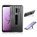 Produktbild HengJun Für Samsung Galaxy S9 Plus Fall, TPU + PC Drawbar Horizontale Vertikale Creative Design 2in1 Stand Bracket Seismic Anti-Schock Doppel-Schutzhülle für Samsung Galaxy S9 Plus - Schwarz
