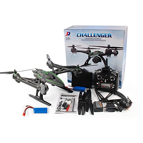 Dazhong Quadcopter Drone with 5.8 GHz Real-time FPV Transmission Monitor One-Key-return Headless 2.4G 4Ch 6-Axis RC Quadcopter + Extra Battery
