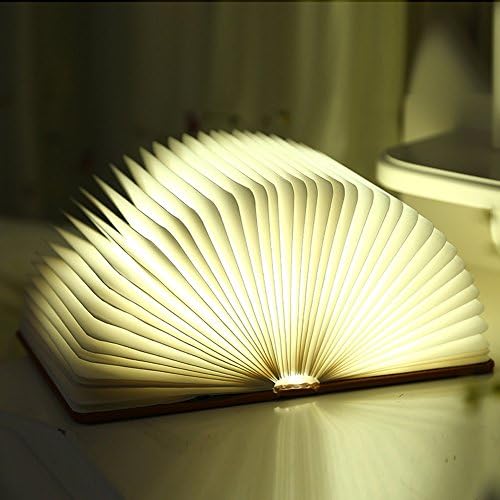Creative Foldable Led Book Night Light 4 Colors Magic Rechargeable USB Lamp,Portable Decorative Lamp Bedside Lamp Bed Reading Light Table LampLights