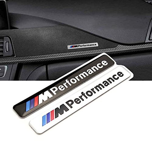 oxgrow (TM) 1 x Auto Styling 85 x 12 mm Motosport M Power Performance Car Logo Kapuze Motorrad Emblem Aufkleber Aufkleber für BMW E46 E60 E90 E92 F20