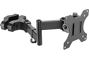 WORLDLIFT Braccio per monitor con montaggio su palo Facile da montare VESA per schermi da 17"-32" supporta fino a 8 kg, compatibile con VESA 75x75