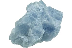 Steinfixx Blauer Calcit Edelstein I Heilstein I Rohstein I Wasserstein I Mexiko (40-50gr)
