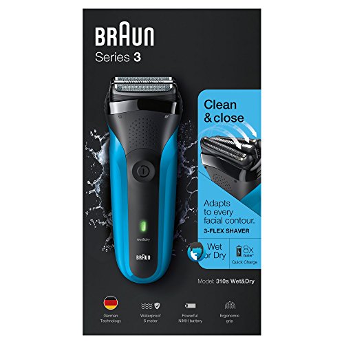 Braun Series 3 Elektrischer Rasierer 310s, blau - 7