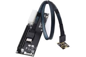 chenyang Oculink SFF-8612 a PCI-E 3.0/4.0 M.2 M-Key a SFF-8611 Adaptador de host para tarjeta gráfica externa eGPU/GPD Win Max2 y SSD