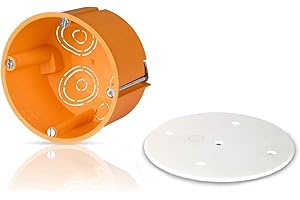 f-tronic E119 Lot de 10 boîtes de dérivation pour Mur Creux Ø 74 mm avec Couvercle 10 V