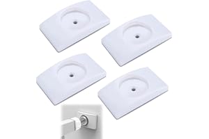 KURYT Stair Gate Extension 4PCS Baby Gate Wall Protector Kits Stair Gate Wall Protector White Baby Gate Extension for Protecting Babies and Pets Safety(Rectangle)